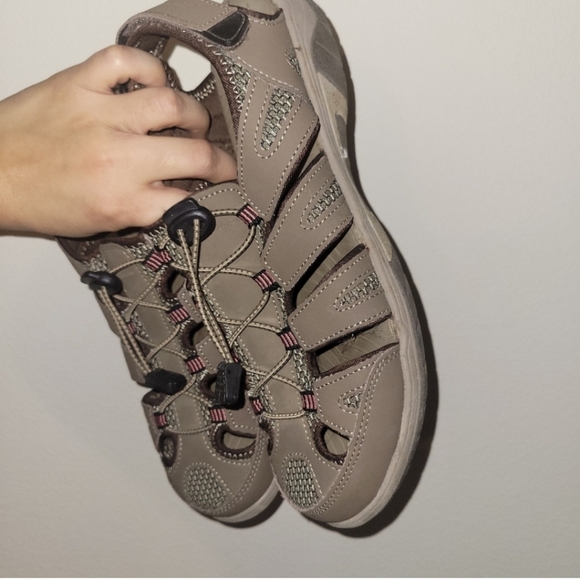 Eddie Bauer Womens Blakely Tan Hiking Walking Shoes Size 10 - Picture 7 of 13